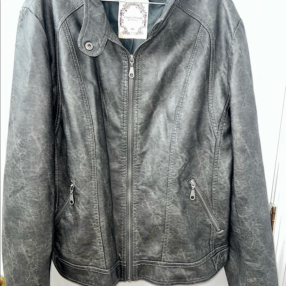 Coalition Apparel Leather Jacket (XXL)